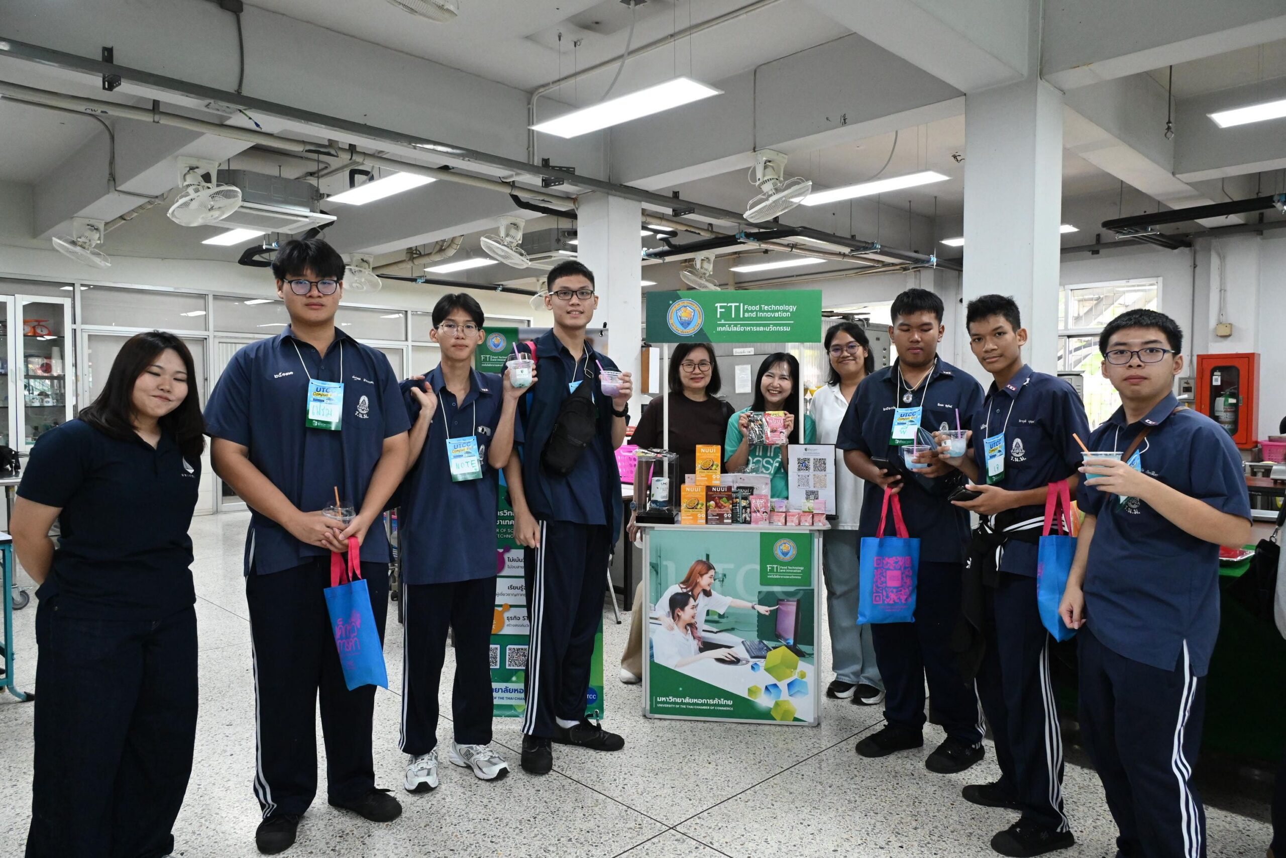 ภาพบรรยากาศ Campus Visit ของนักเรียนโรงเรียนราชวินิตมัธยม เวิร์กช็อป Food Tech &#038; Innovation