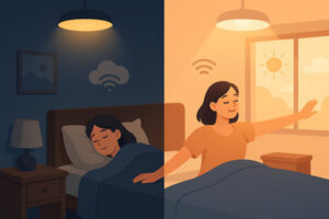 ChatGPT. (2025) IoT Intelligence: เมื่ออุปกรณ์รอบตัวมี "สมอง" ในการคิด: Smart home [AI-generated image] 